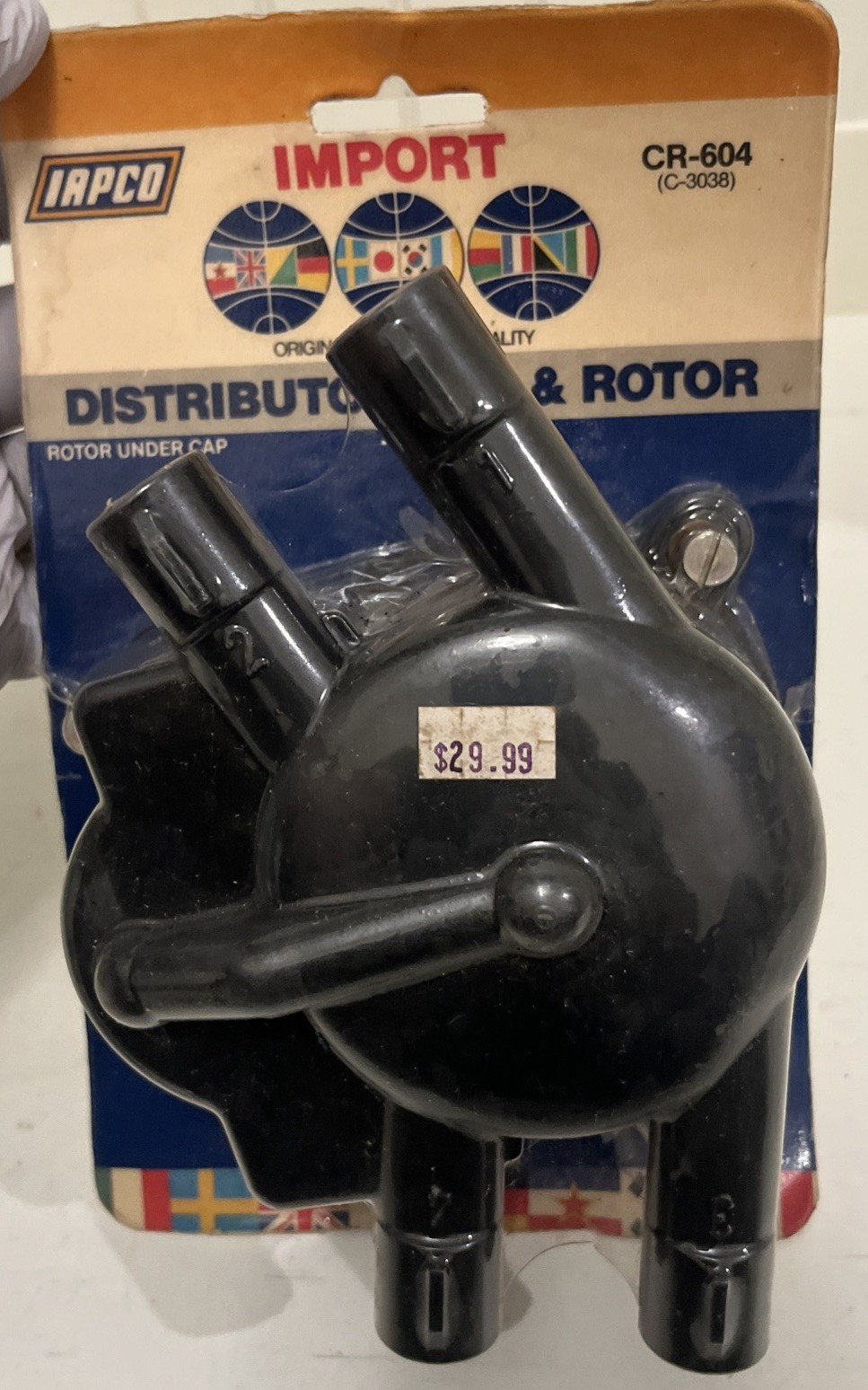 IAPCO CR-604 ( C-3038 ) Import Distributor Cap & Rotor New Old Stock Sealed NOS
