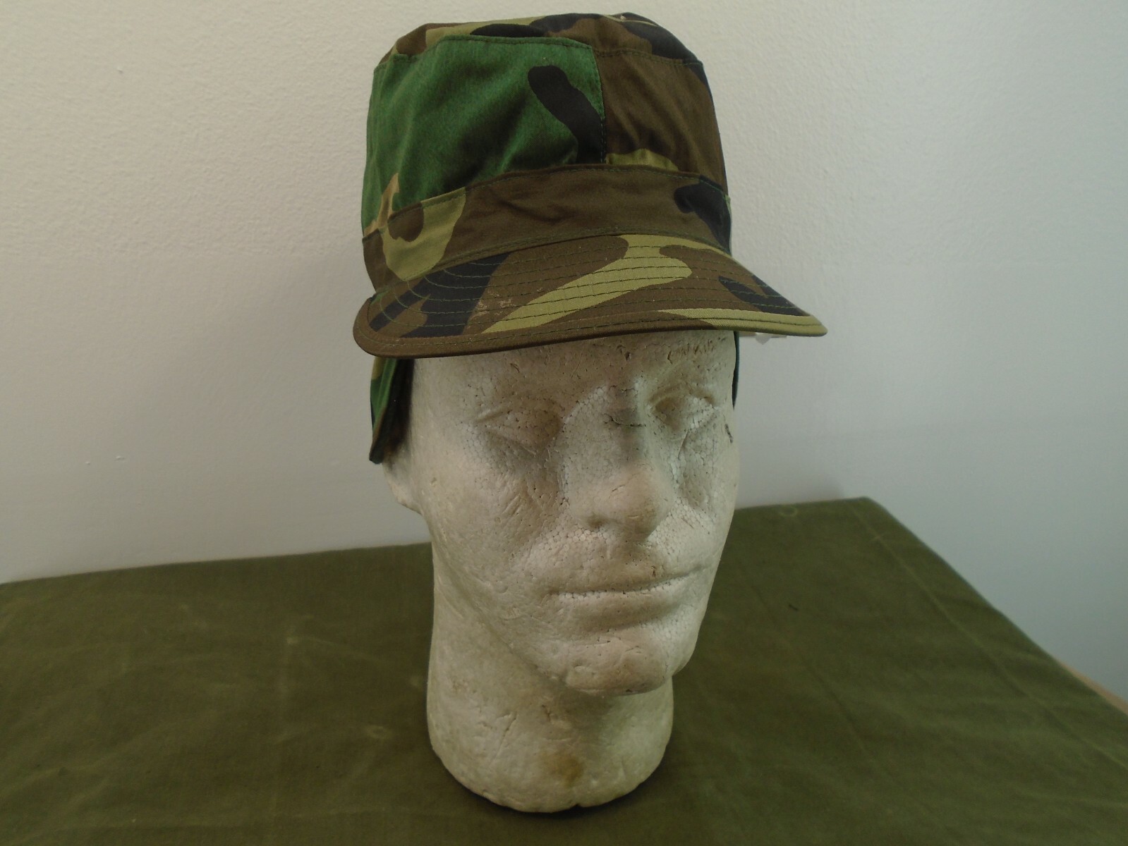 USGI US Military Army Combat BDU Cap Hat w Ear Cover 6 1/2 X-Small New 1999 47-B