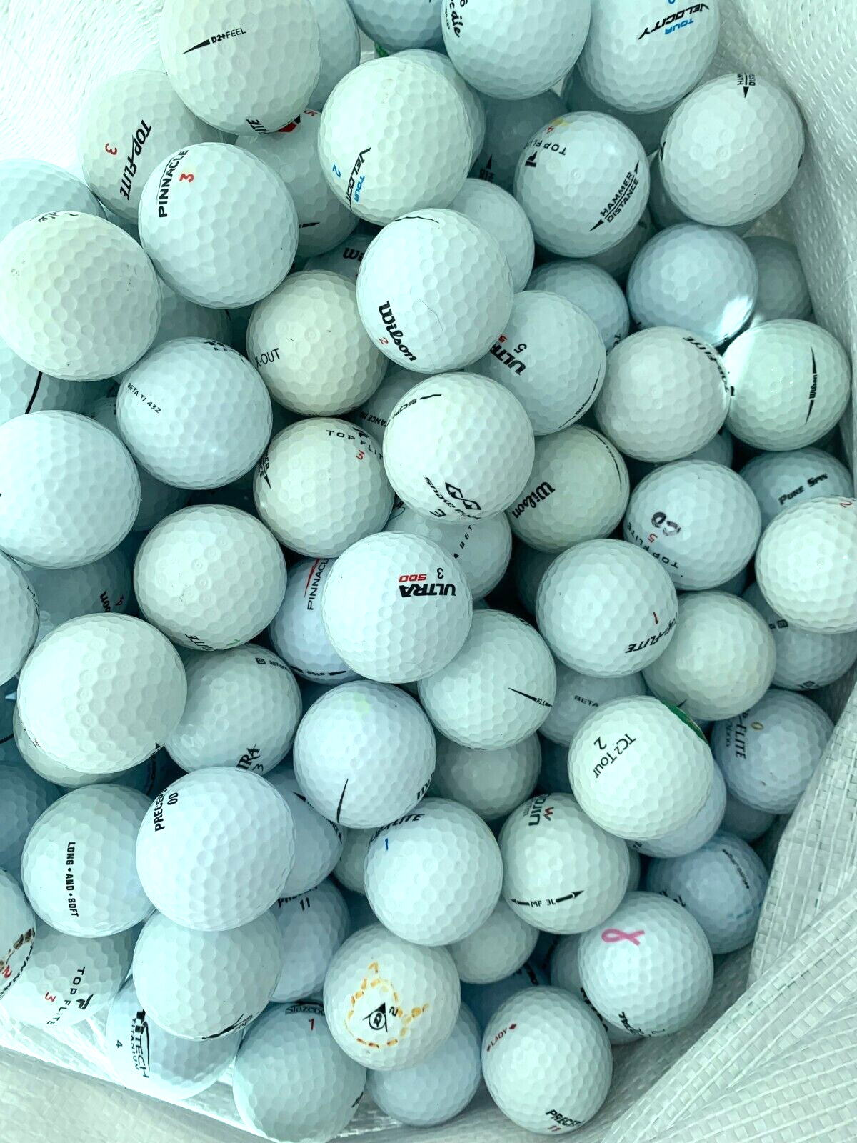 400 Random Bulk Used Golf Balls Assorted Value Mix Mixed Grades