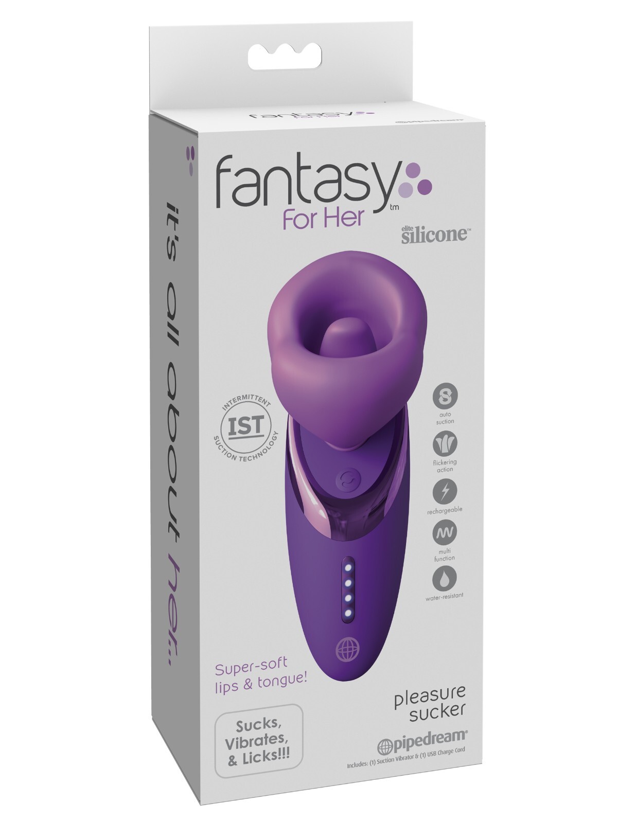 Pipedream Ultimately Pleasurable Fantasy For Her Pleasure Sucker Purple, New