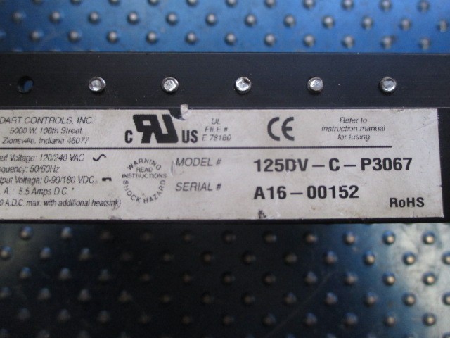 DART CONTROLS SPEED CONTROLLER 120/240 VAC 125VD-C-P3067