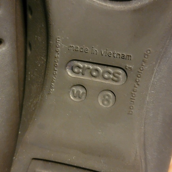 CROCS Gianna Chain Link Chocolate Brown Ballet Flats 8