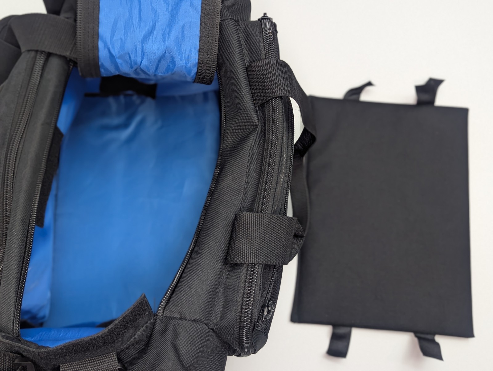ASA AirClassics Pilot Flight Bag Pro 2 Black Blue Multi Pockets EUC