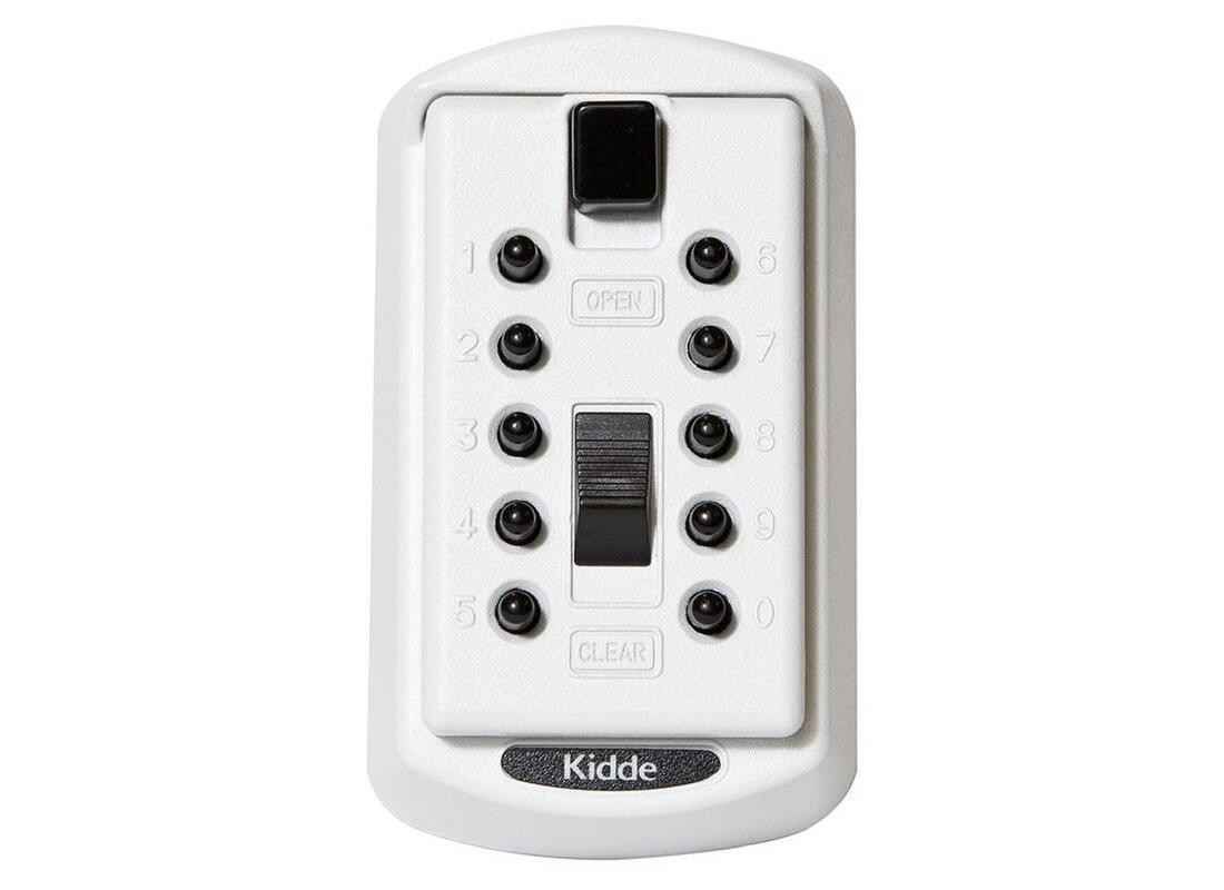 GE 001370 Key Safe StorAKey 3.88" H X 2.5" W Brass 4-Digit Combination White