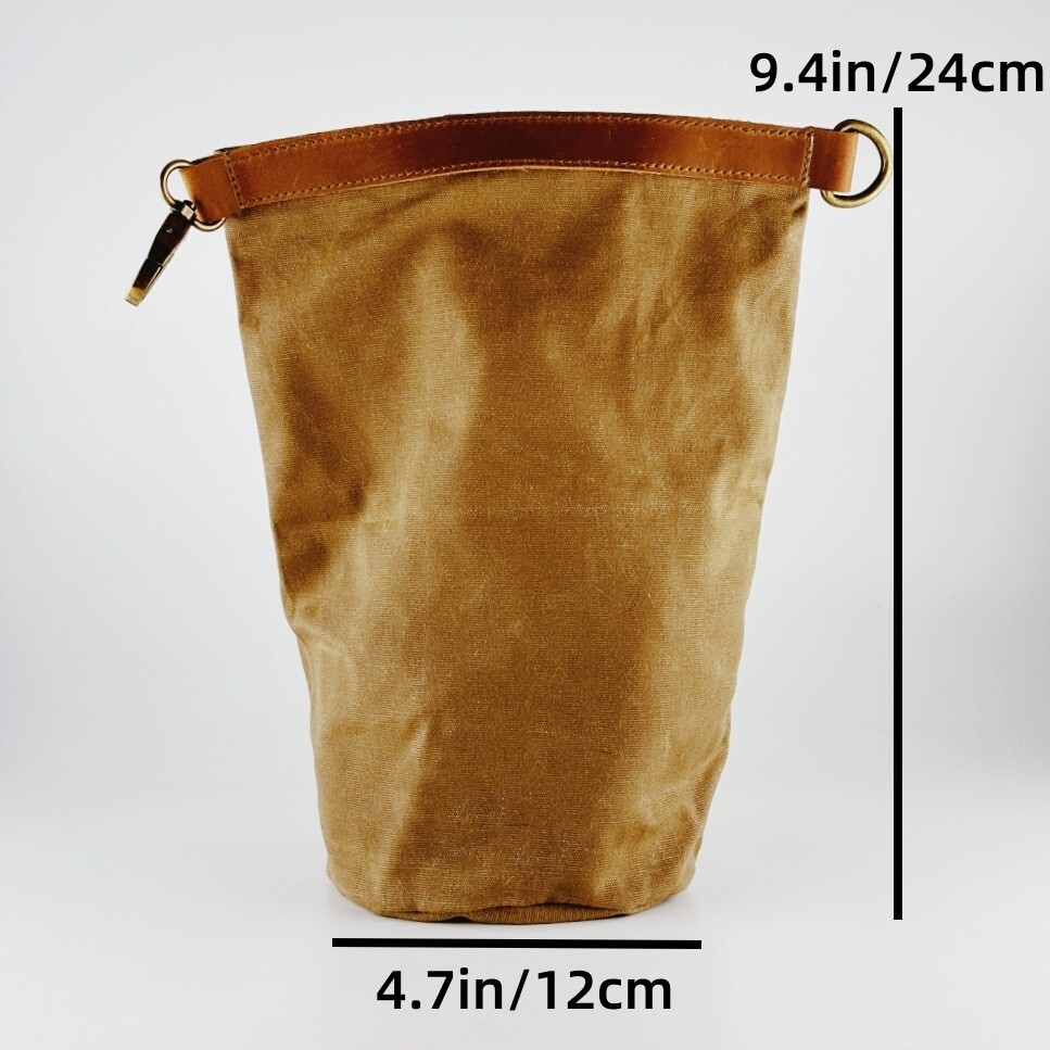 waterproof waxed canvas bushcraft camping storage pouch