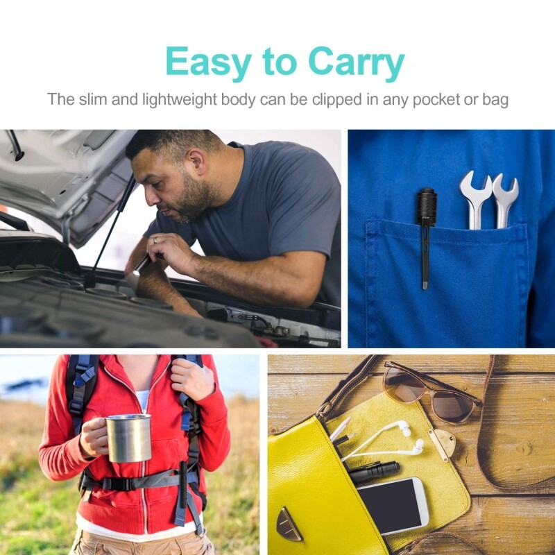 80000LM Mini Flashlight Pen Light Pocket Torch Tactical Torch LED Pen Light