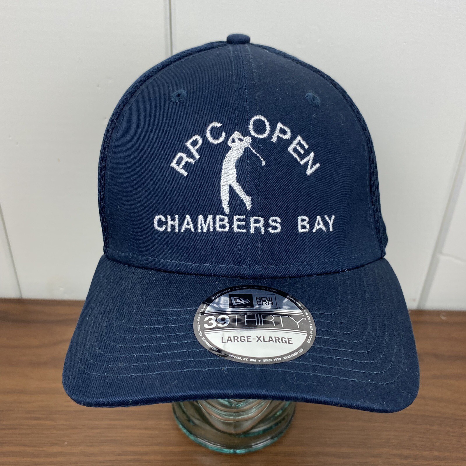 RPC Open Chambers Bat 39Thirty Navy Blue Baseball Cap Large/Extra Large Mint Con