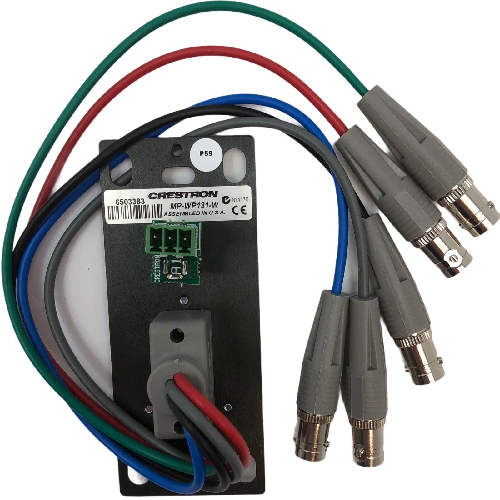 New Crestron MP-WP131-W Media Presentation Wall Plate