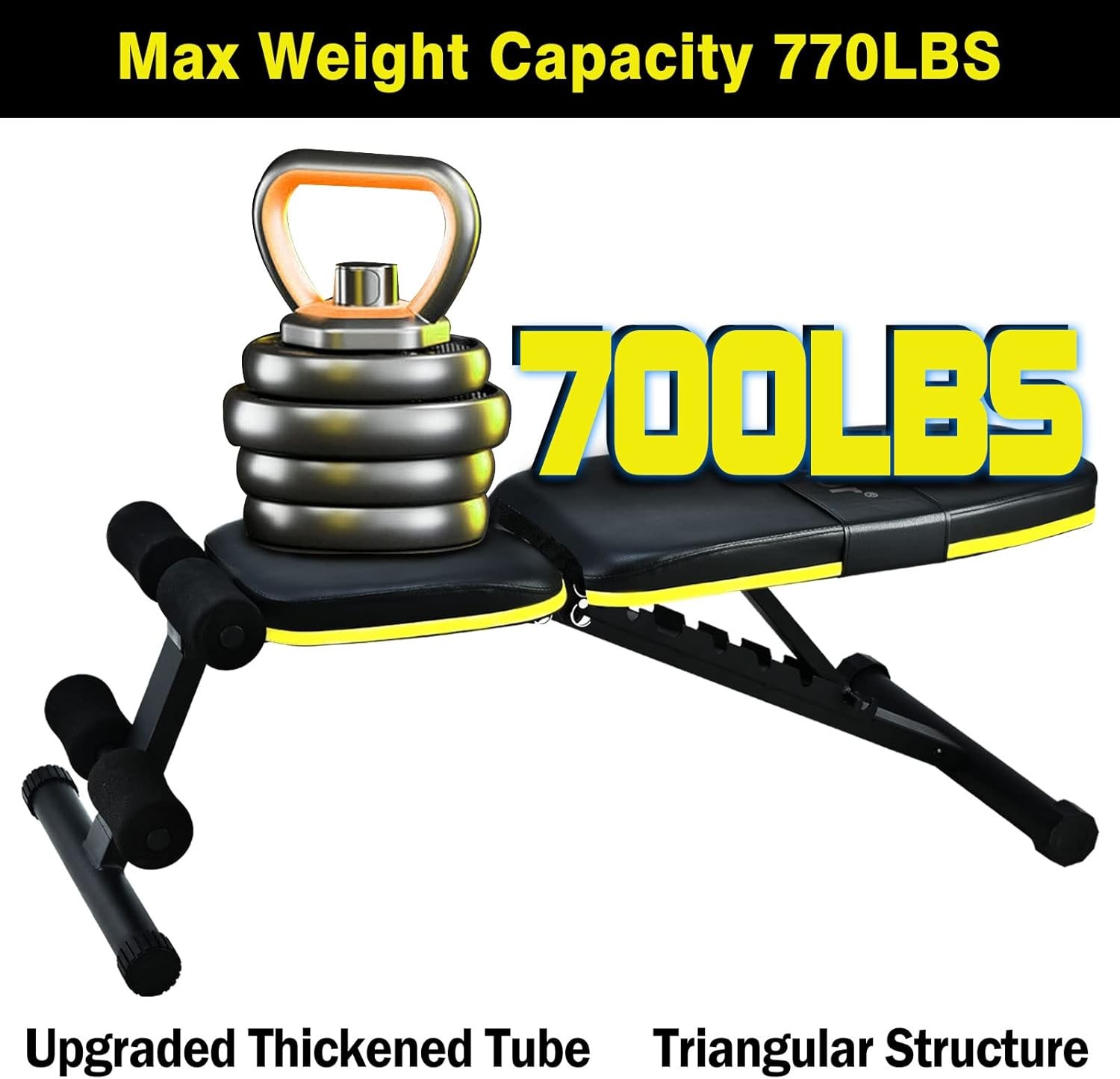 Adjustable Weight Bench, Foldable Workout Benches for Home Gym