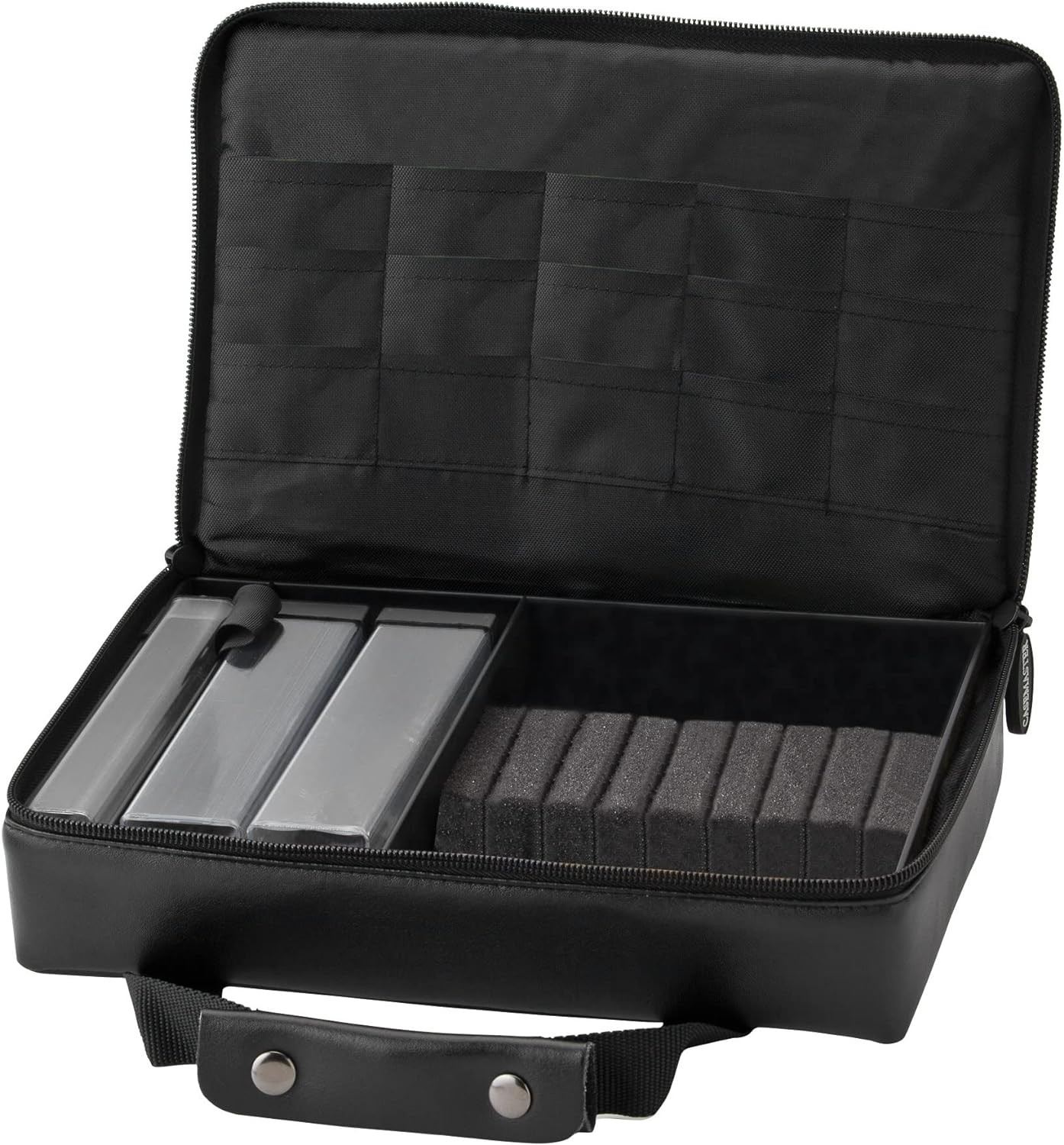 The Pro Leatherette Dart Case with Leather-Like Exterior Covering, Holds 9 Steel