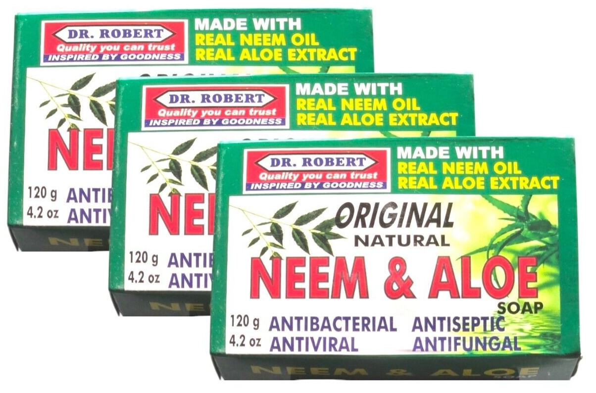 Dr. Robert Original antibacterial Neem  & Aloe soap - 3-pack