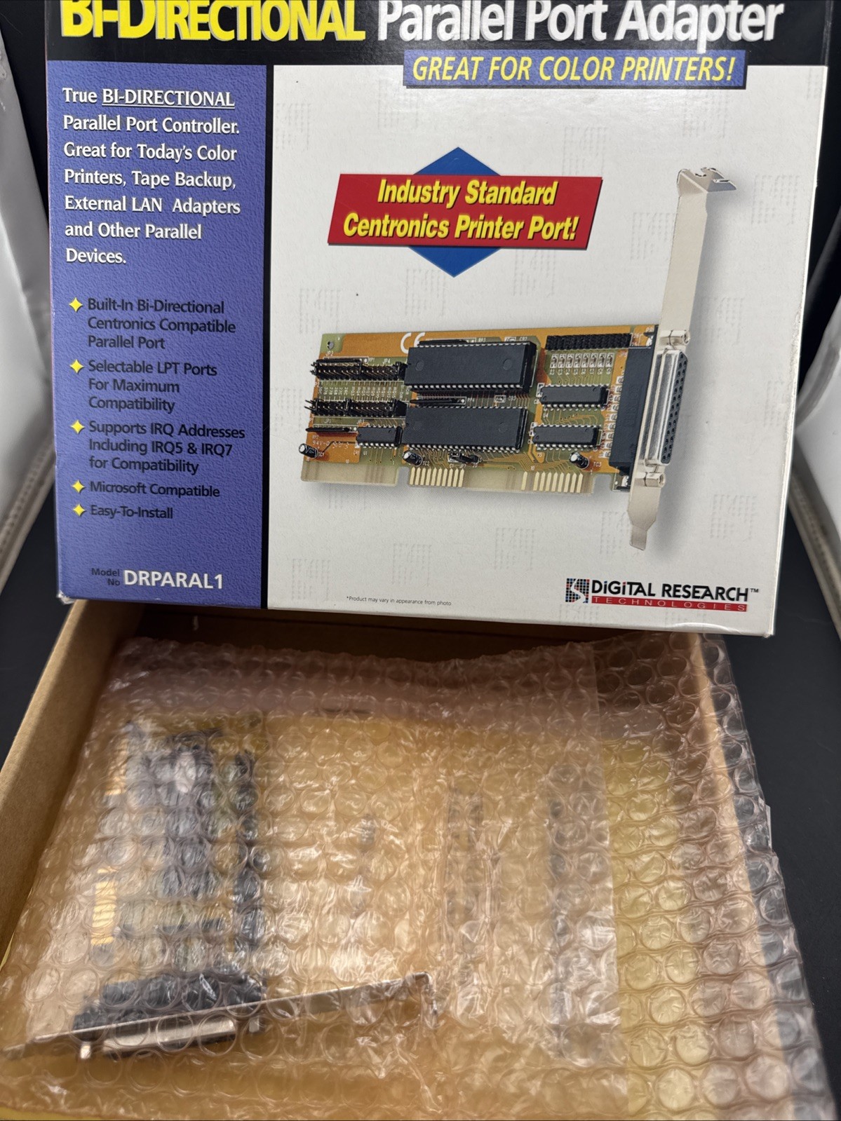 BI-Directional Parallel Port Adapter Mod. DRPARAL1  Factory Sealed