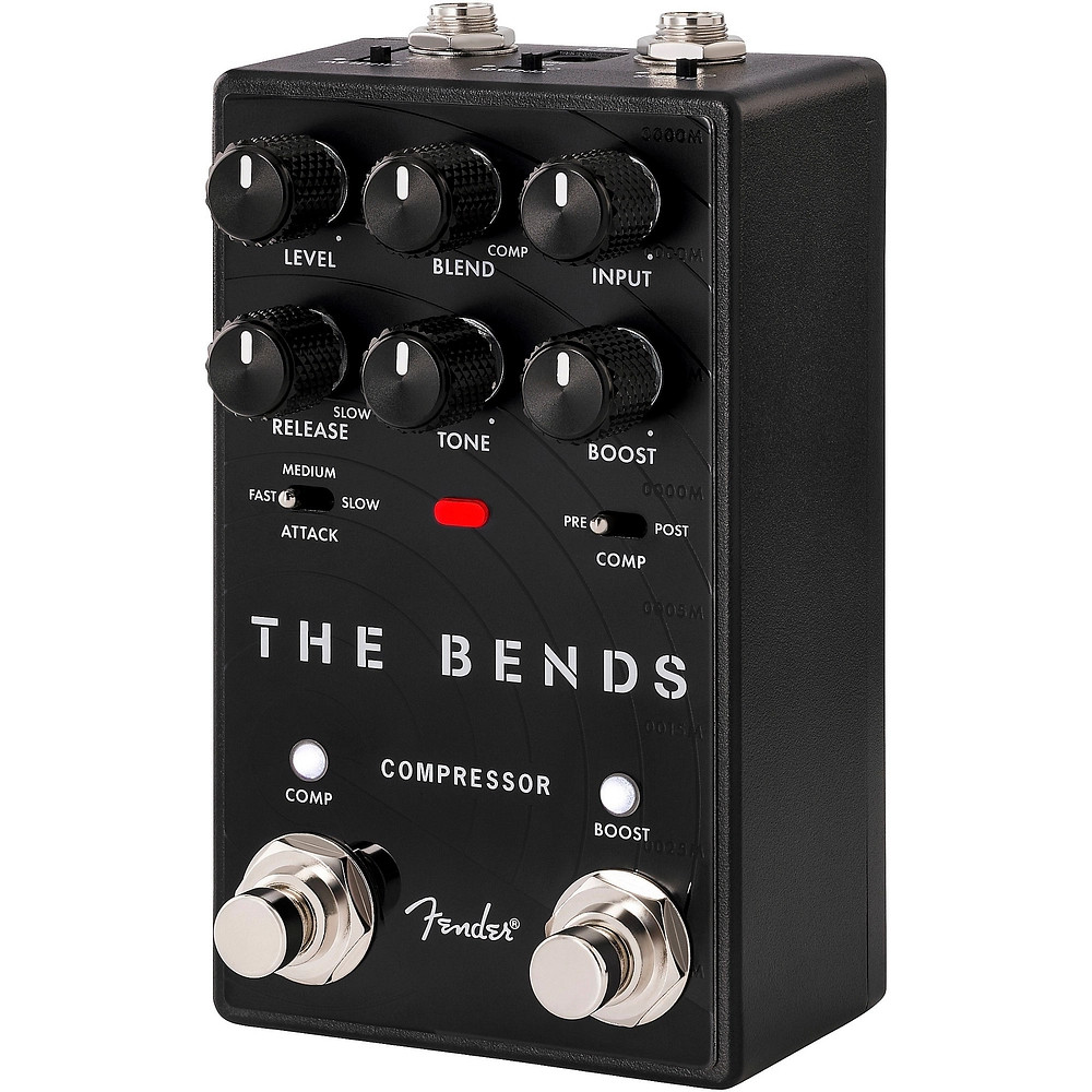 Fender The Bends Compressor V2 Guitar Effects Pedal Black