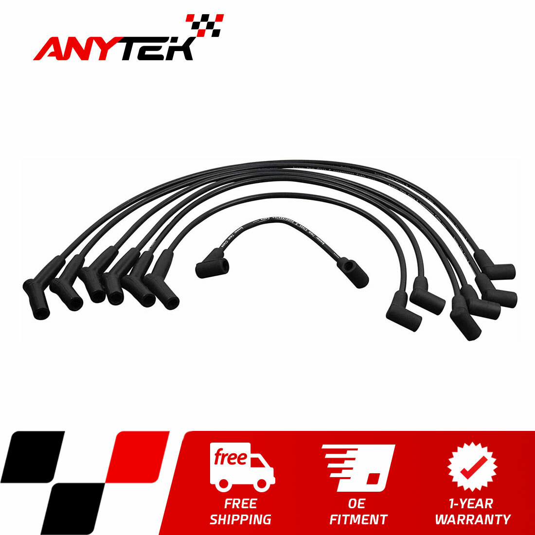 Spark Plug Wire Set for 1986-1995 Ford Taurus Mercury Sable 1990-1992 Probe 3.0L