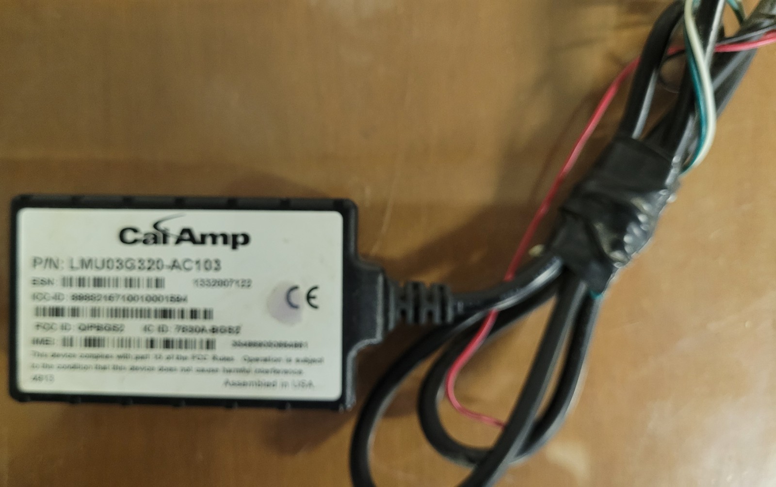 Cal-Amp LMU3000 Series GPS Tracking Unit