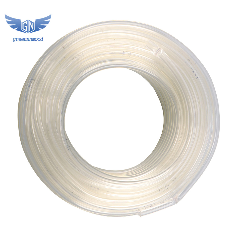 1/4" ID × 3/8" OD - 100 Ft High Pressure Braided Clear Polyvinyl Chloride Tubing