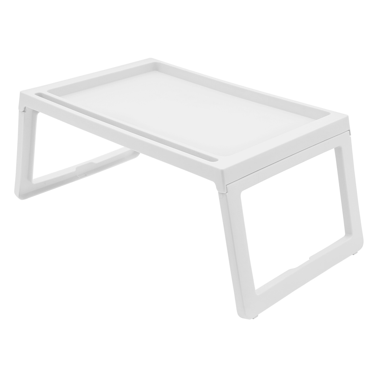 6 PCS White Foldable Laptop Desk Tray Folding Table Freestanding Lap Desks