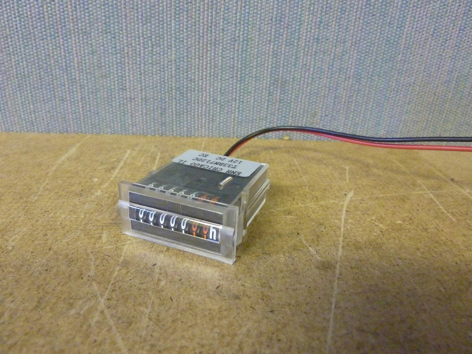 ENM Chicago T33 Minuature Hour Meter T33BM712DC 12VDC 7-digit (9626)