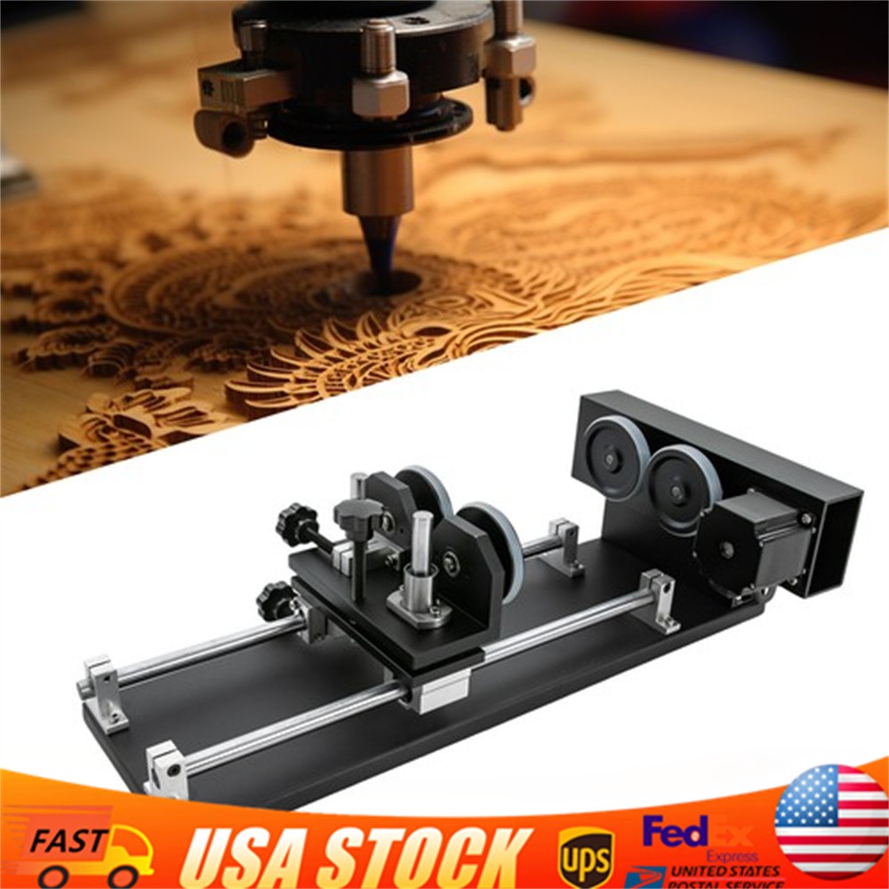 Laser Rotary Axis for 50W 60W 80W 100W 130W CO2 Laser Engraver Cutter