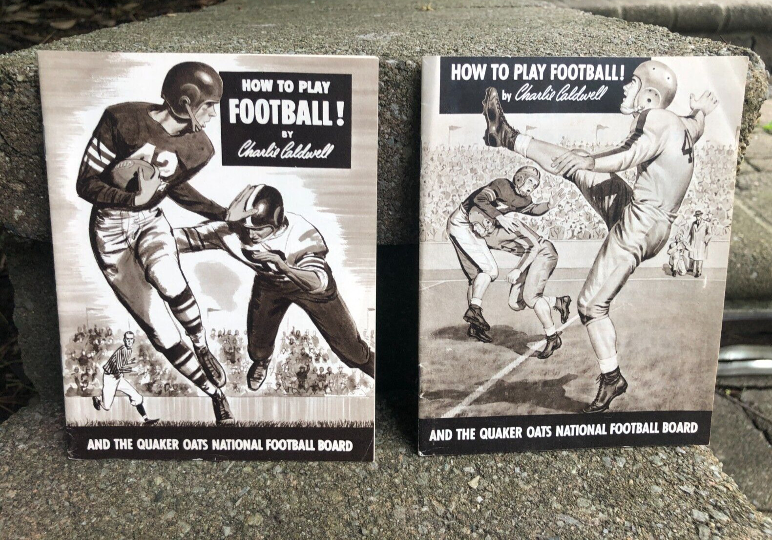 1952 & 1963 "How to Play Football" By Charlie Caldwell......2 Items