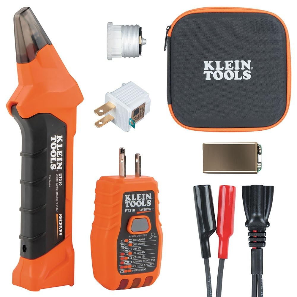 Klein Tools ET310KIT AC Circuit Breaker Finder Kit, 3-Piece Orange