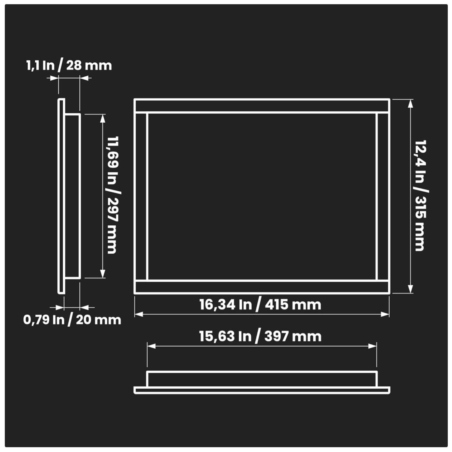 Modern White ABS Wall Panel - Hinged Access Door for Drywall