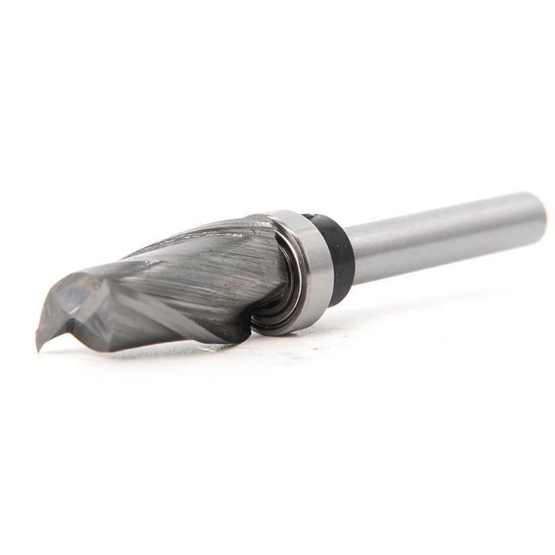1/4"6mm Shank Trim Router Bits Compression Flush Carbide Sturdy Woodworking Tool