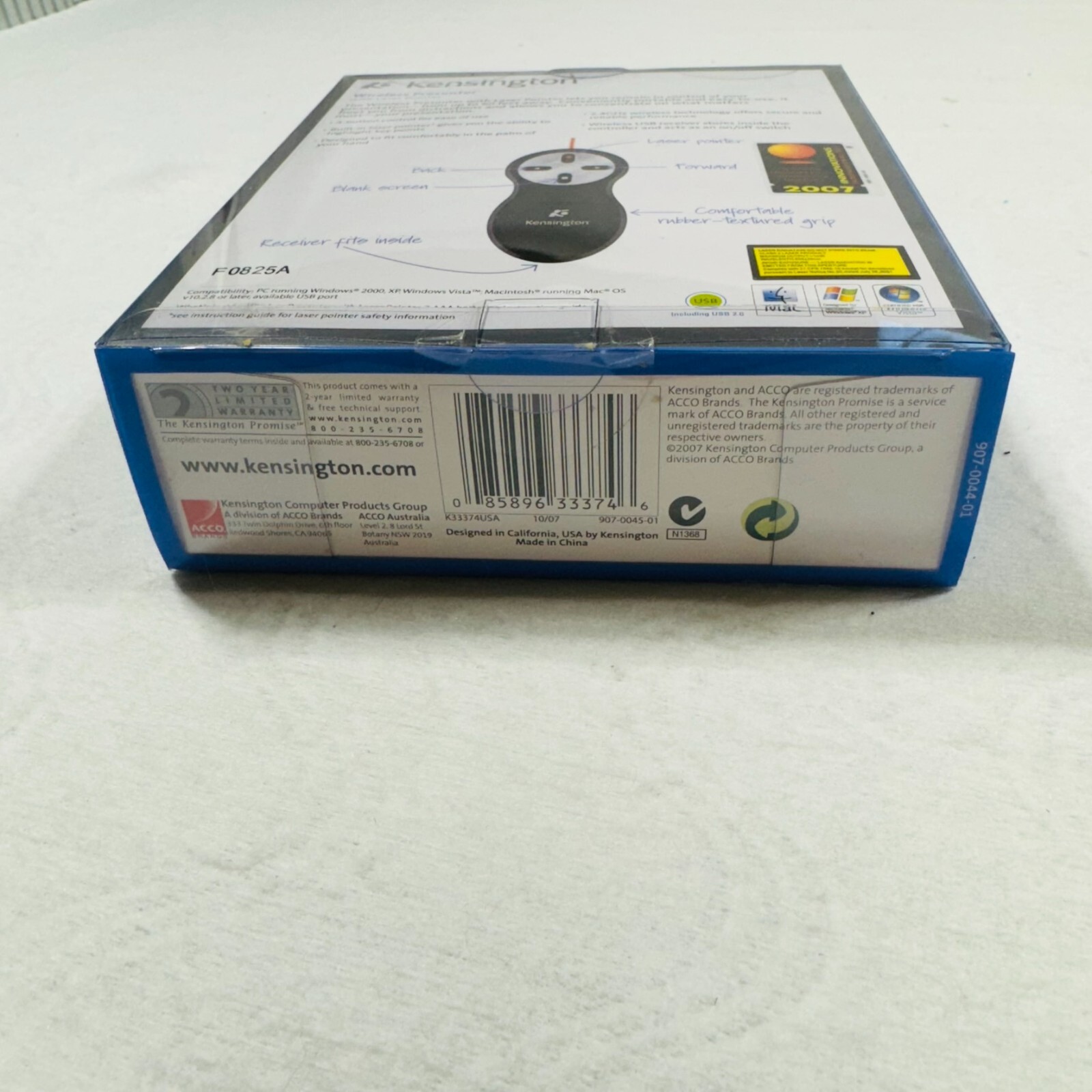 Kensington Wireless Presenter with Laser Pointer New In The Box
