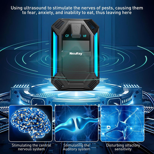 Model Ultrasonic Pest & Insect Repeller, Ultrasonic Repellent for Roach, Rodent,