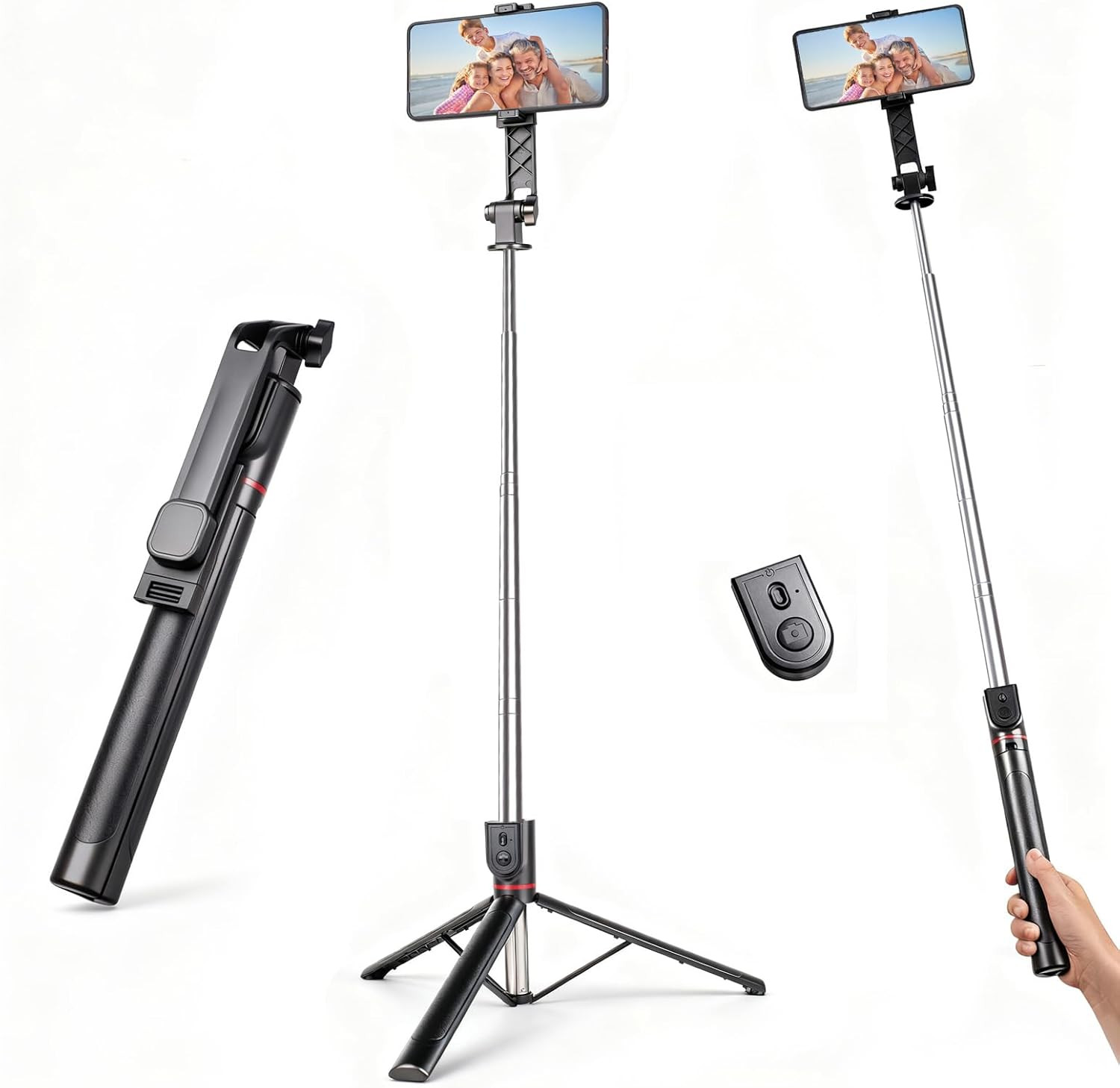 71" Phone Tripod Selfie Stick for and Android Phone, Cell Phone Tripod St
