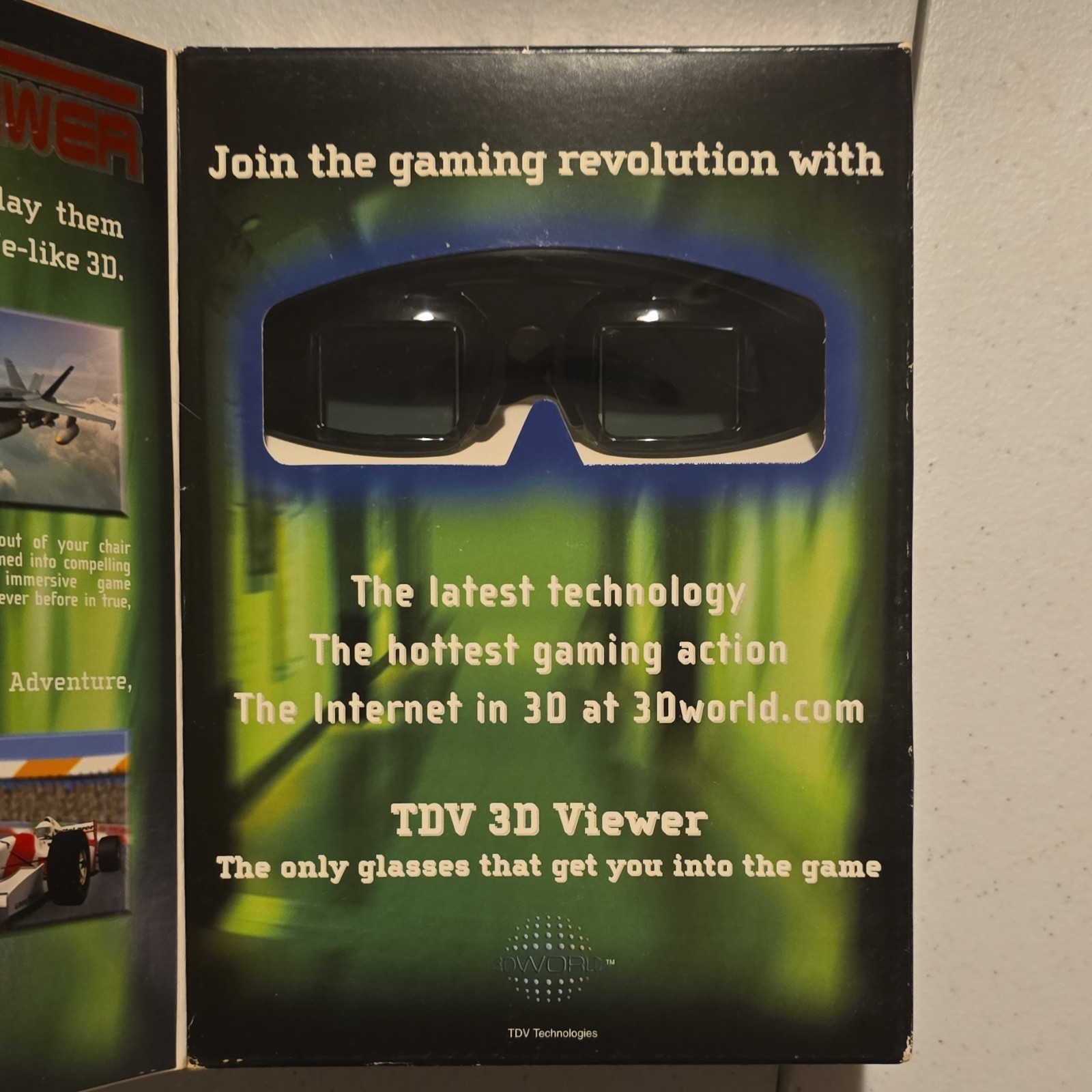 TDV Technologies X3D PC 3D Viewer System Wired Glasses Black 2002 A104076
