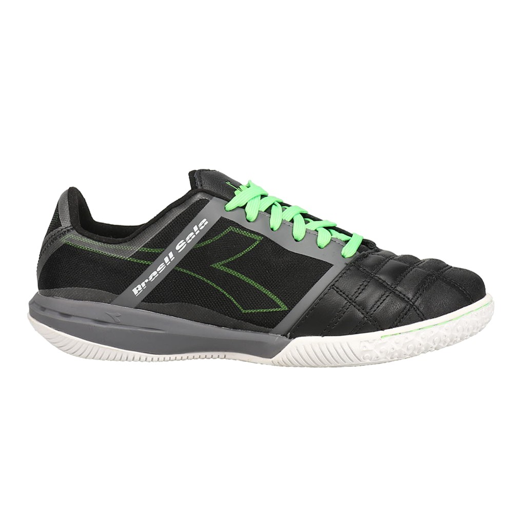 diadora Brasil Sala Indoor Soccer Mens Black Sneakers Athletic Shoes 176273-C639