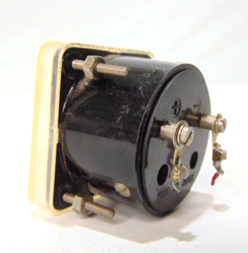 Vintage Calrad Panel Meter MO-38 Voltage, 0-500 Vdc 1.75" x 1.75" aprox Untested