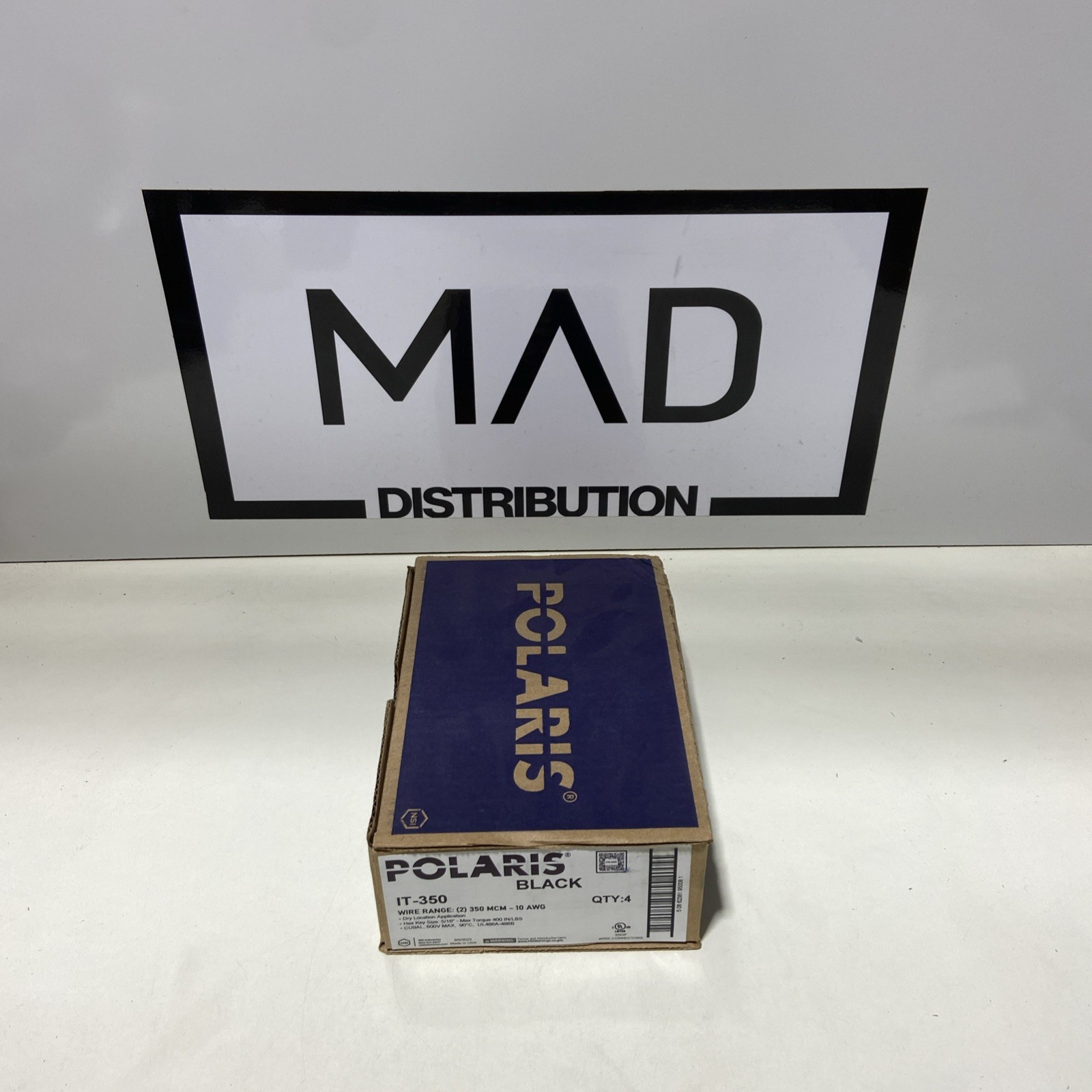 Polaris IT-350 350MCM-10AWG Insulated Multi-Tap Connector 2 Port New 4-Pcs