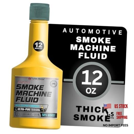 Automotive Smoke Test Fluid - Largest 12-OZ Refill - 100% USA Top Grade - 12 OZ