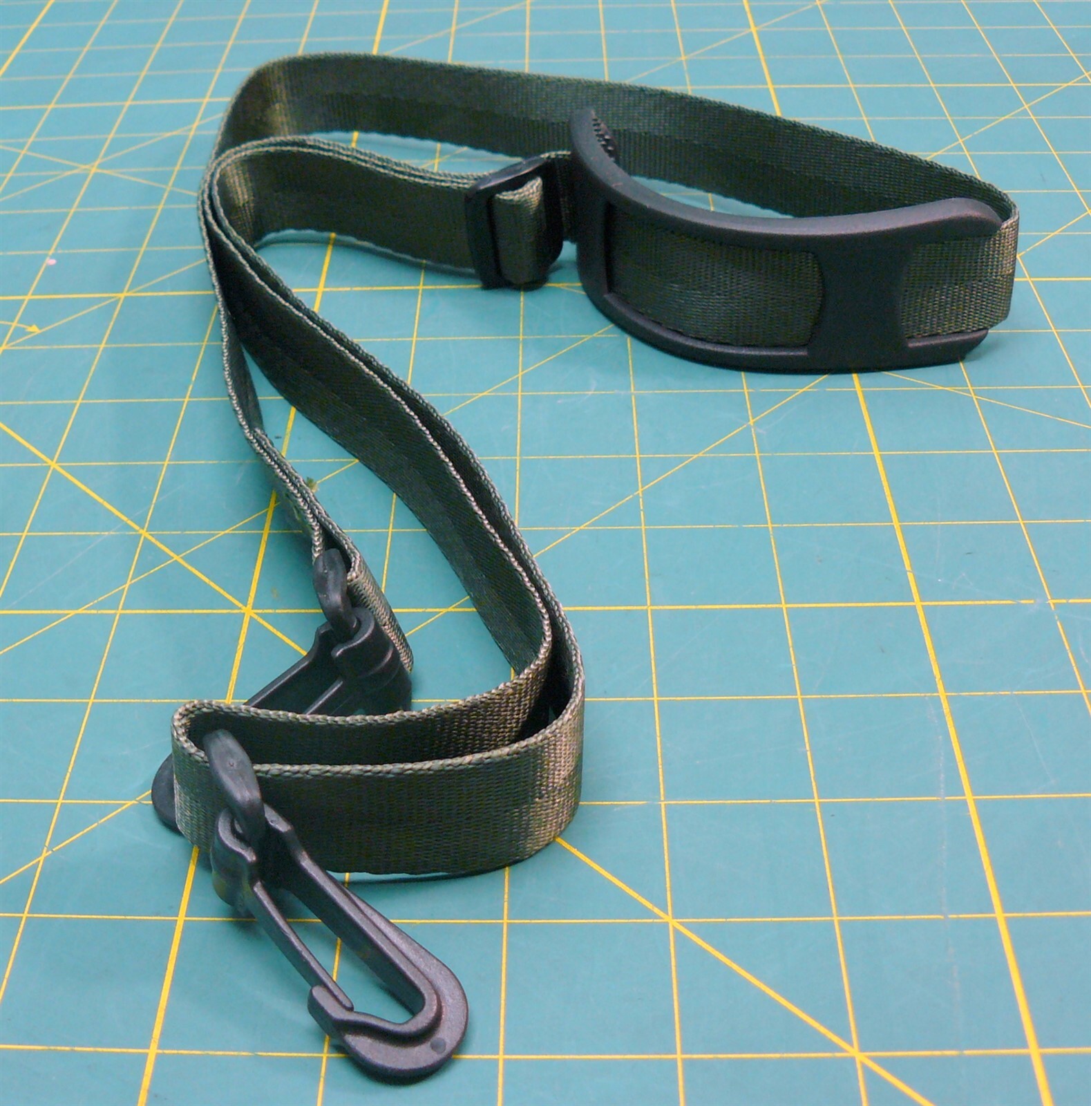 Multi-Purpose Carry Strap - Military Spec. Durable Fabric w/ Plastic Hooks 55"