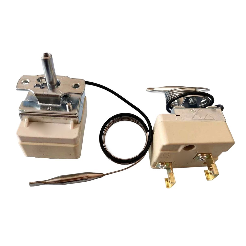 Capillary Thermostat for Oven Temperature Management 250V 16-25A 4.5x4.5x5cm