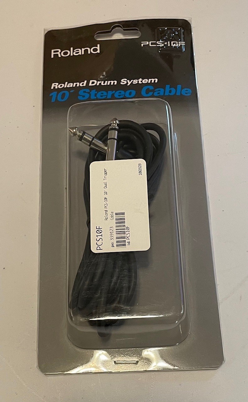Roland Drum System - 10' Stereo Cable - PCS-10F - Dual Trigger