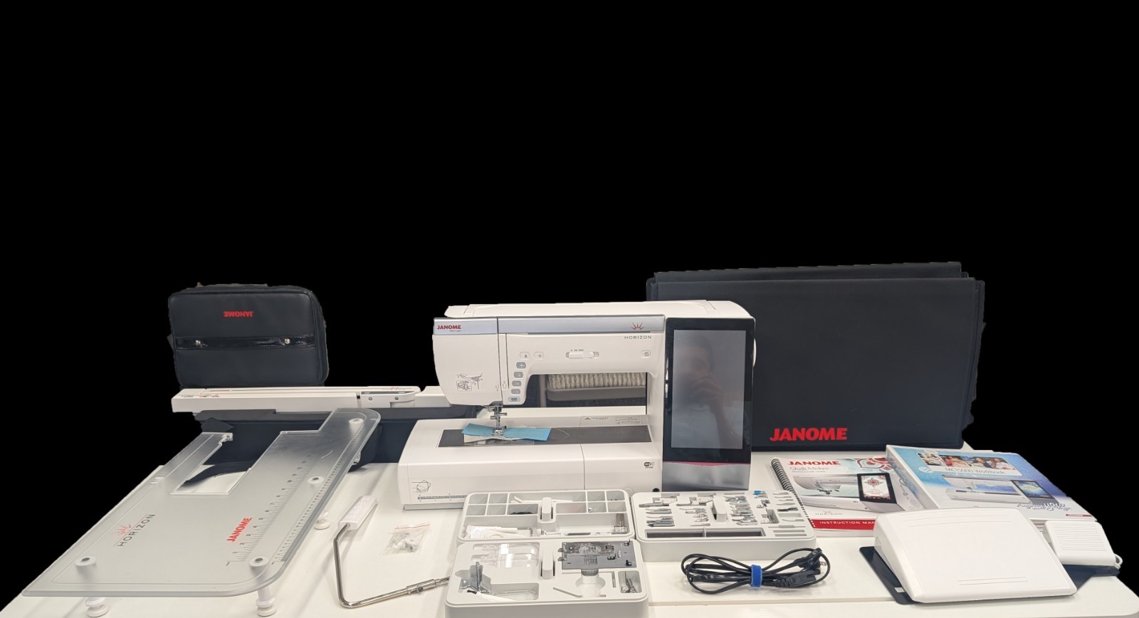 JANOME 15000 MEMORY CRAFT HORIZON QUILT MAKER - SEWING EMBROIDERY MACHINE