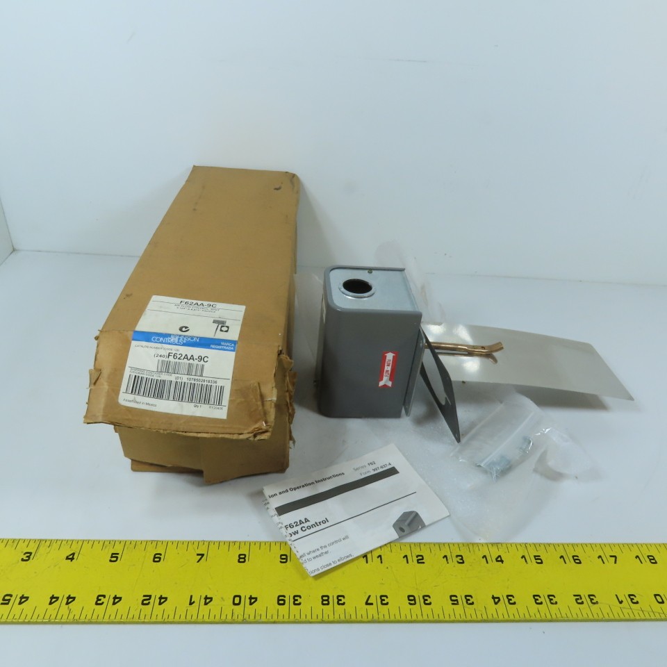 Johnson Controls F62AA-9C Air Flow Control SPDT 3.125" x 6.875" Paddle 115/230V