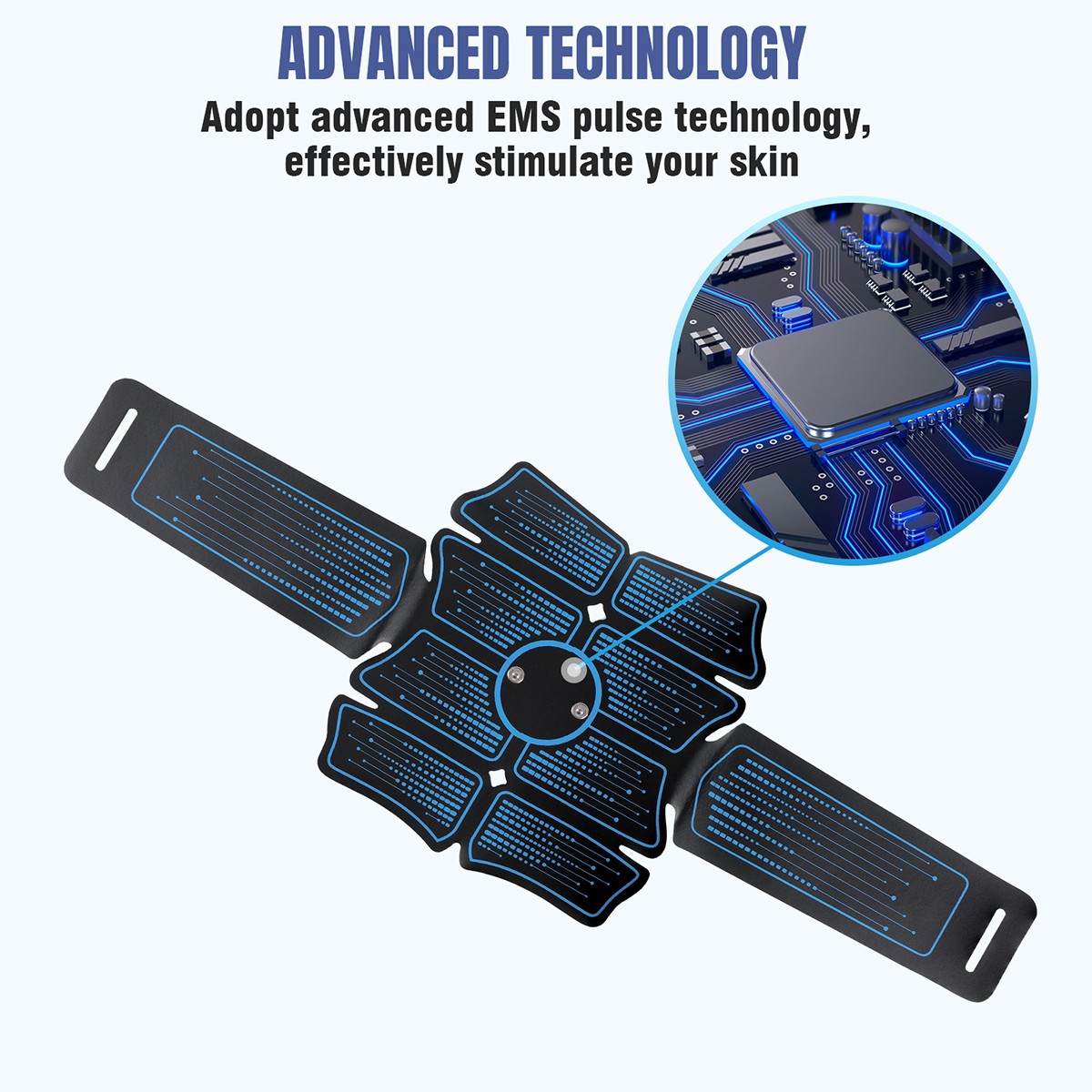 USB Electric Core Trainer Abdominal Muscle Toner Toning Stimulator Machine Set