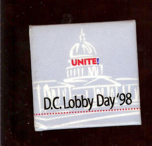 Old  pin Washington  D.C. LOBBY DAY 1998 pin CAPITOL Building pinback Lobbyist