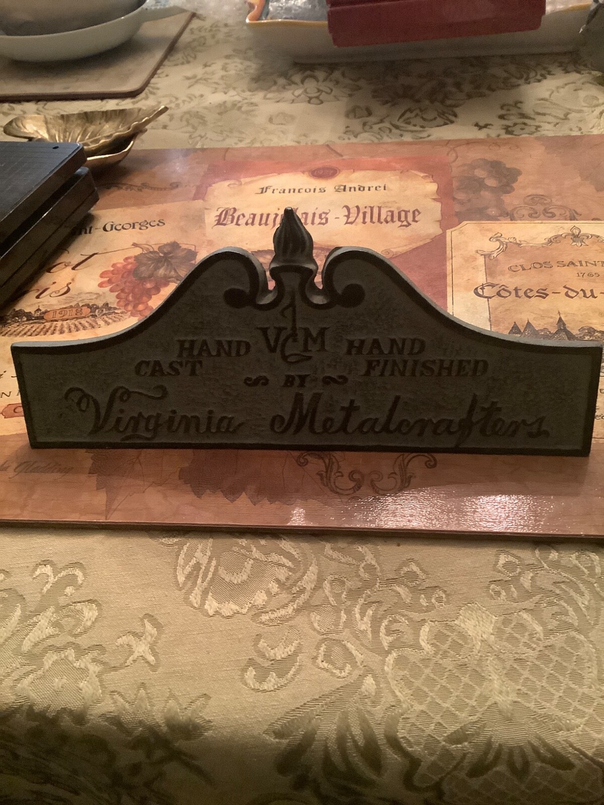 Virginia Metalcrafters Display Dealer Sign rare