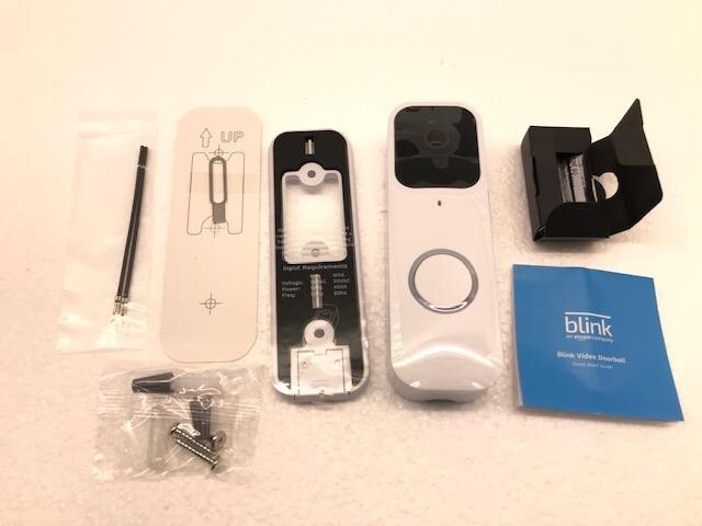 Amazon Blink Wi-Fi Video Doorbell  HD Video & Two-Way Audio - White B08SGKLDRV