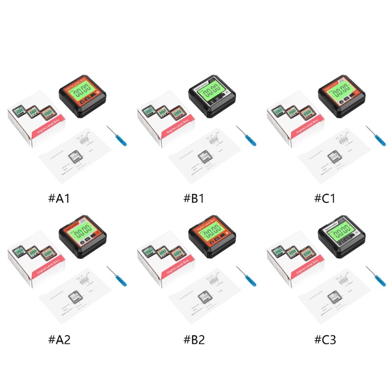 Digital Tool angles Find with Reverse Contrast Display Digital angles Gauges
