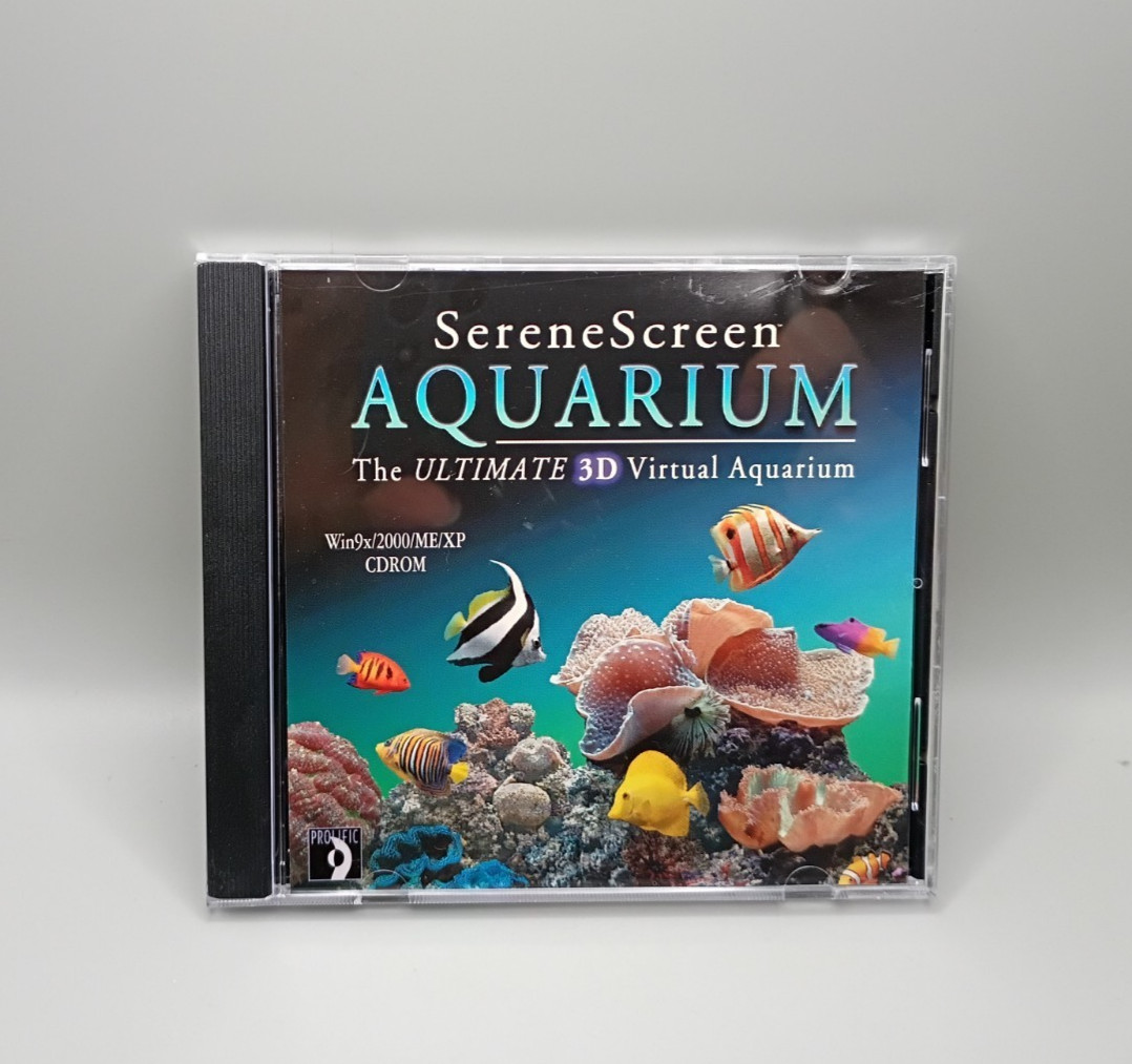 Serene Screen Aquarium The Ultimate 3D Virtual Aquarium CD-ROM 2002 JD Sachs