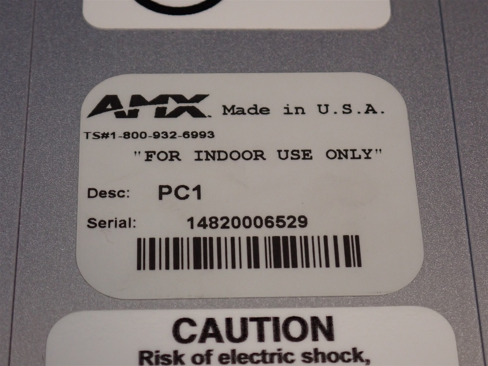 AMX PC1 Power Controller, 10 A, 110 VAC only (G65)