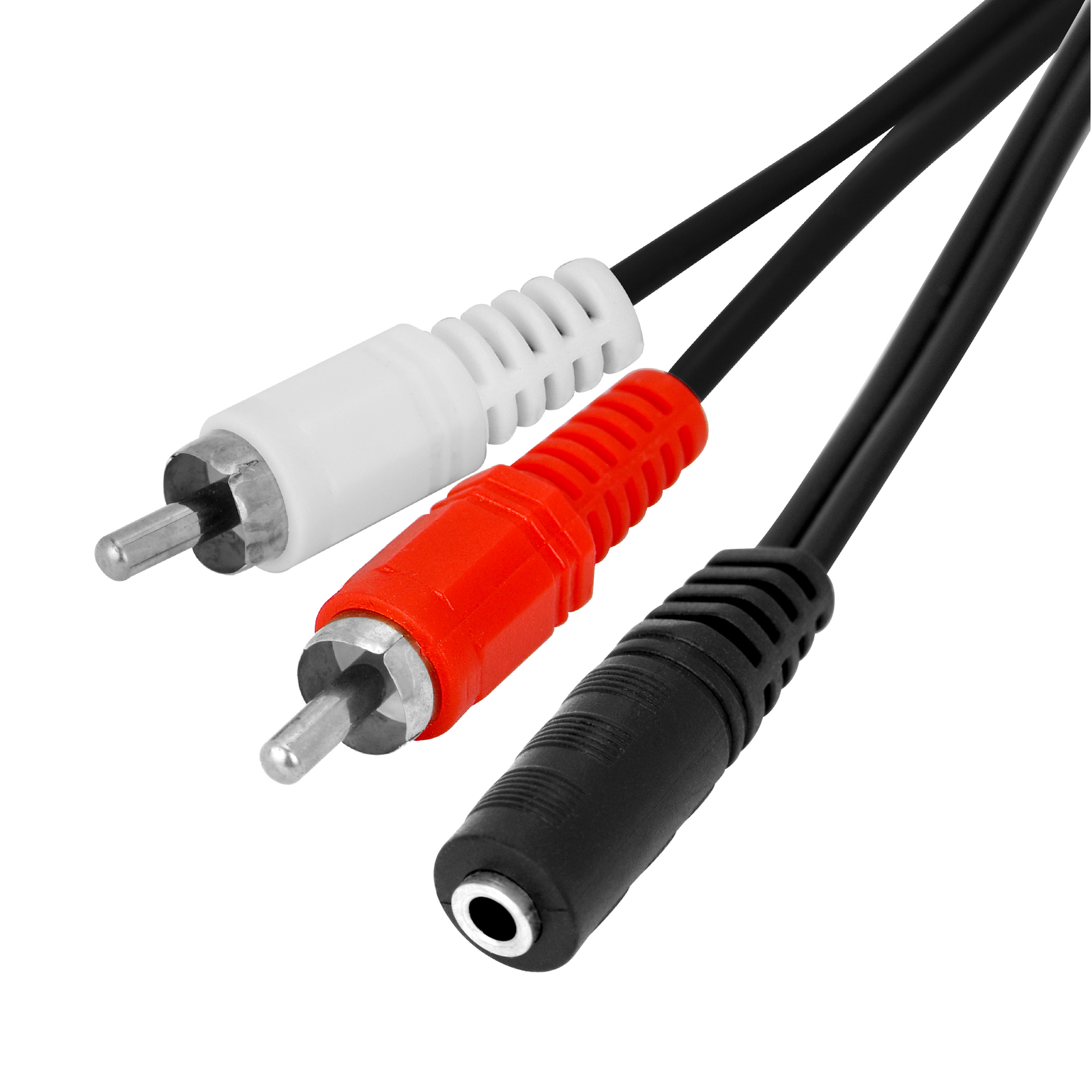 40cm 3.5mm 1/8" Stereo Female Plug to 2 RCA Male Jack Aux Audio Y Cable Adapter