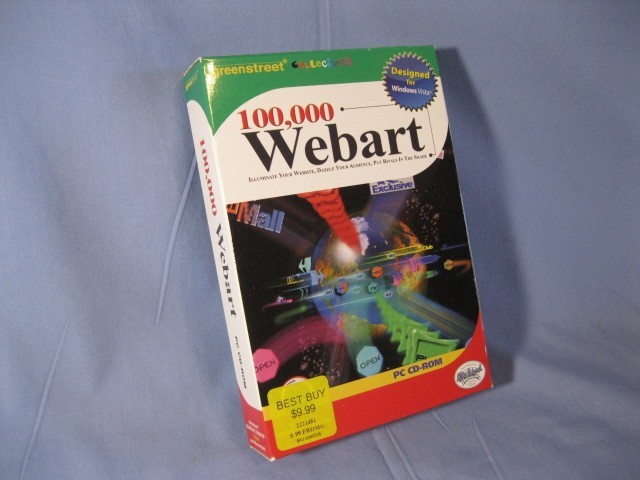 New/Boxed/Sealed 100,000 Webart by Greenstreet PC CD-Rom 2007