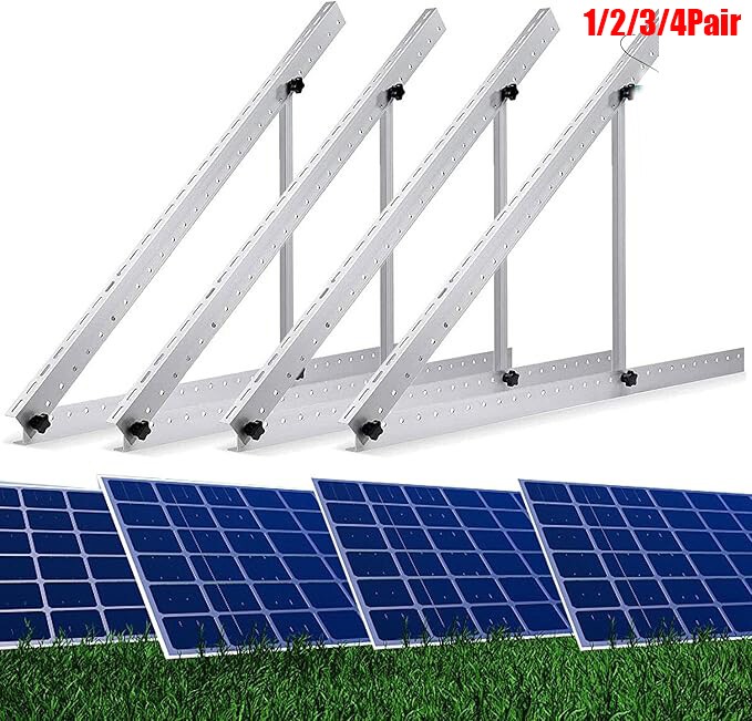 0-90° Solar Panel Mounting Bracket Adjustable Angle Tilt Mount Fixing Wall Roof